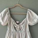 Lost + Wander Lost + Wonder Light Blue Puffy Sleeve Mini Dress Photo 1