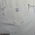 Aritzia TNA White Waffle Scoopneck Longsleeve Photo 2