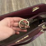 Michael Kors  Maroon and Gold Tote Bag Merlot Large Shoulder Bag Photo 3