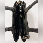 Moda -NewYork Faux Leather Gray Handbag with Double Handles & Shoulder Strap Photo 3