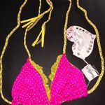 Beach Bunny  Sun Bunny Lady Lace Triangle Bikini‎ Top nwt Photo 2