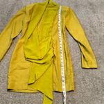 Pretty Little Thing Olive Chiffon Drape Detail‎ Long Sleeve Bodycon Dress size 4 Photo 6