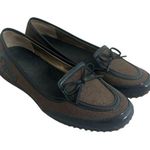Etienne Aigner Aleah Brown Loafers Flats Shoes Patent Leather Size 6 Women's Photo 0