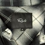 Rails  Black White Plaid Button Down Long Sleeve Bianca Soft Shirt Dress size M Photo 4