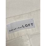 Ann Taylor  LOFT Womens White High Rise Flare Bootcut Cropped Denim Jeans Size 26 Photo 3