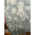 Joyfolie Off Shoulder Floral Maxi Dress Lace Tiered Boho XL Green Photo 8