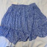 Sienna Sky Blue Floral Skirt Photo 1