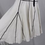 Alice + Olivia  Sleeveless Dress Mini White w Black Piping Size 0 Mint "Employed" Photo 9