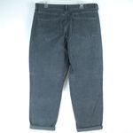 American Eagle Outfitters Gray Charcoal Corduroy Mom Jean Womens Size 16 Photo 1