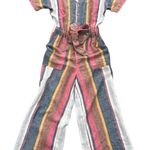 Caslon  wideleg striped jumpsuit multicolor size XS Photo 2