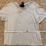 Brooks Brothers  Light Gray Short Sleeve Tee with Tie Back, size L Photo 7