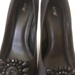 Apt. 9  Arden Open Toe Satin Stiletto High Heel Black Beaded Decoration Size 9 Photo 8