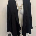 Eileen Fisher Black Marino wool cardigan Photo 4