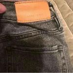 Dear John Size 26 Distressed Black Wash Straight Leg Jeans Raw Hem Grunge Y2K Photo 5