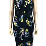Material Girl Black Floral Bodycon Midi Dress NWT SMALL Photo 0