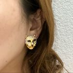Head Vintage Jaguar  Clip On Earrings Photo 2
