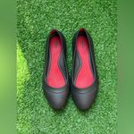 Crocs Women's Lina Black and Red Inside Flats Casual Comfy Ballet Shoes Size 9 Photo 1