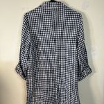 Cynthia Rowley Women’s NWT Linen Gingham Blazer Blue Checkered Size Large Photo 4