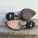 Old Gringo  weathered tan and Robbins egg blue overlay point toe cowgirl boots 7B Photo 6