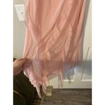 Cider Ruffle Drape Mesh Silky Pink Slip Maxi Dress 1XL Fairy Y2K Femme Formal Photo 1