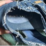 MINT VELVET Denim Raw Edge Sandals Women EU39 US8.5 Blue Platform Grunge Boho Size 8.5 Photo 5