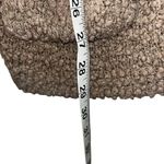 Pink republic Light Brown Tan Sweater Knit Design Cardigan Puffy Material Women’s Size Large! Photo 2