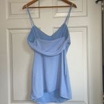 superdown  (REVOLVE) Bonita Drape-Back Mini Dress Medium M Blue FEMININE COQUETTE Photo 5
