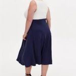 Torrid White JERSEY & NAVY White Ponte Midi Dress Womens Size 2X NWT Photo 11