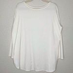 J.Jill  Luxe Supima 3/4 Sleeves Ivory Stretch Tunic Pull Over Top Photo 0