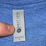 Next Level Apparel Keep Abortion Safe and Legal Tee Large Blue Feminist Slogan Shirt Soft Blend EUC Photo 2