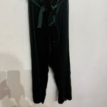 Lucy Paris  Green Alex Velvet Cropped Strapless Jumpsuit Sz M Photo 3