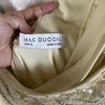 Mac Duggal Butter Yellow Gown Beaded Faux Wrap Size 14 Pastel Wedding Prom Gala Photo 4