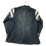Women’s Blue Jean Jacket with Star Patterns Size M Photo 9