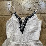 LA Hearts  Lace Up Romper White Coverup S Photo 3