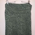 Popana Clothing Popana Green With Black Polka Dots Stretchy Maxi Skirt Woman’s 3X Photo 4