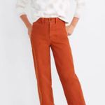 Madewell Slim Emmett Wide Leg Crop Warm Nutmeg Jeans Size 24 Photo 0
