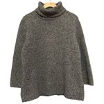 Ralph Lauren Lauren  Women’s L Grey Wool Knit Blend Relaxed Turtleneck Sweater Photo 0