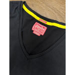 Superdry Real  Original Combed Cotton Black And Yellow T-Shirt SZ Medium Photo 1