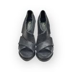 Elizabeth and James š Milla Platform Stiletto Heel Sandal š Black Sheen š7.5M Photo 8