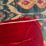 L'Agence L’Agence Red Crushed Velvet Blouse XS Holiday Photo 7