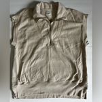 Abercrombie & Fitch Abercrombie Cream 90s quarter zip sweatshirt. Size XL Soft A&F collection Photo 0