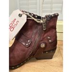 A.S. 98 Spencer Boots Sequoia Leather 7.5/8 US 38 EU NWOB Harness Studded Detail Red Photo 3