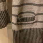 Tommy Hilfiger cardigan women’s XS light and dark grey stripes pockets buttons Photo 3