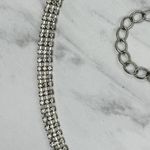 Rhinestone Studded Chain Belt Silver Y2K Festival Glam Medium/Large M/L ✨ Photo 7