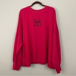 Disney Walt  World Logo Crewneck Pullover Disneyland Sweatshirt Red Size 3X Photo 2