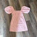 Petal and Pup SNDYS Tuscany Dress Pink Puff Sleeve Square Neck Large Photo 4