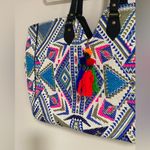 Tribe Azure Fair Trade Woven Women Tote Colorful Large Shoulder Bag Pink Photo 1