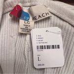 Free People  Beach Ribbed Racerback Cutout Gotta‎ Go Jumpsuit White Size Large Photo 11