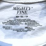 Mighty fine NASA White & Blue Stars Thin Pullover Raw Bottom Edge Sweatshirt ~ Women's XS Photo 4