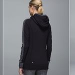 Lululemon Parallel Stiped Black and White Think Fast Hoodie Photo 7